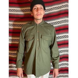 Vintage Wool Military Shirt